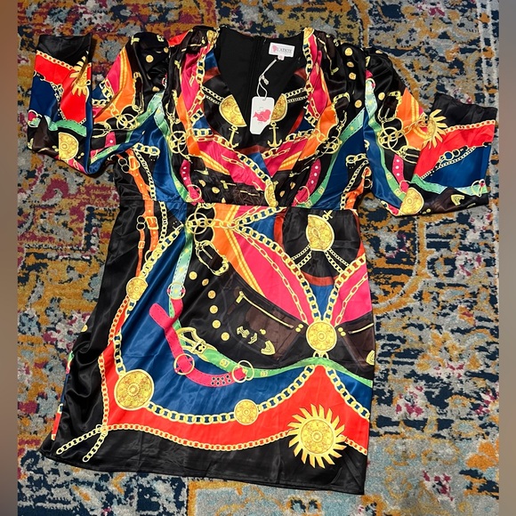 Multi-color long sleeve Dress - Picture 4 of 5